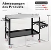 Mobilní svařovací stůl s otvory φ 1,6 cm a stojanem na Náhled obrázku produktu 2