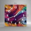 Wanduhr - Quadrat - Glasuhr - Abstraktion modern - 40x40cm Produktbild-Vorschau 3