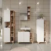 A modern bathroom vanity set with a sink, cabinet, and storage units. Náhled obrázku produktu