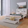 MODFU Lit avec rangement 90x200 cm - Tiroirs et Étagères - Voir les images du produit 2