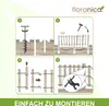 Floranica Staketenzaun aus Haselnuss mit Pfosten 35 cm hoch Produktbild-Vorschau 3