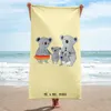 Mr. & Mrs. Panda Handtuch Koala Familie - Gelb Pastell - Produktbild-Vorschau 2