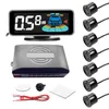 A car parking sensor system with a display, control unit, and multiple sensors. Podgląd zdjęcia produktu