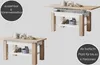 Couchtisch Astoria Eiche Artisan Anthrazit höhenverstellbar Produktbild-Vorschau 2