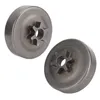 Two metal clutch drum sprocket assemblies are shown against a white background. Produktbild-Vorschau
