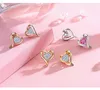 Schmuckset Damen Halskette Ohrringe Herz Zirkonia 925 Produktbild-Vorschau 3