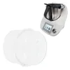 A transparent plastic mixer accessory and a white kitchen appliance are shown against a white background. Náhled obrázku produktu