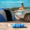 Outsunny Campingzelt Familienzelt mit 2 Schlafkabinen 4-6 Produktbild-Vorschau 5