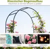 COSTWAY Rosenbogen mit Tür&Erdspieße, Gartenbogen aus Produktbild-Vorschau 5