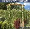 DELUKE® Rosenbogen aus Holz VERSIL | 150x60x210cm | Produktbild-Vorschau 4