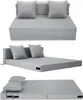 Schlafsofa mit Samtbezug und 2 Kissen, abnehmbarer und Produktbild-Vorschau 1