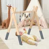 COSTWAY Baby Gym Babyspielgeraet Spieltrapez Spielbogen Produktbild-Vorschau 2