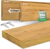 holz4home® Wandregal ohne Baumkante 40 cm Länge, Natur Produktbild-Vorschau 1