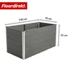 Floordirekt Hochbeet Delos aus WPC & Stahl, Garten Hochbeet Produktbild-Vorschau 2