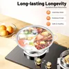 Shabu-Shabu Hotpot - Topf 34 cm - Edelstahl - Trennwand für Produktbild-Vorschau 8