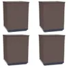 vidaXL květináč 4 ks Hnědý 30x30x37 cm Polypropylen Náhled obrázku produktu 1