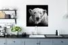 MuchoWow® Poster Eisbär - Tier - Schwarz - Weiß 75x75 cm - Produktbild-Vorschau 3