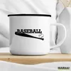 Huuraa Emaille Tasse Baseball Baseballschläger 300ml Produktbild-Vorschau 3