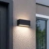 Lucande Außenwandlampe Bente, anthrazit, Breite 25 cm, IP54 Produktbild-Vorschau 2