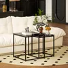 HOMCOM Table d'appoint (set de 2), table basse, table à Voir les images du produit 13