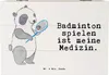 Mr. & Mrs. Panda Box Panda Badminton  22 x 15 cm - Weiß - Produktbild-Vorschau 1