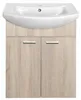 Aqualine ZOJA Unterschrank 61,5x74x32,5cm, Platineiche, 2x Produktbild-Vorschau 2