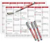 Tafelkalender 2027 abwischbar A4 Rot - Wandkalender mit Produktbild-Vorschau 1