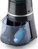 A close-up view of the water tank and ice pack of a black air cooler. Náhľad obrázku produktu