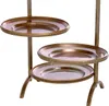 Casa Padrino Luxus Etagere mit Tragegriff Vintage Messing Podgląd zdjęcia produktu 5