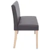 vidaXL Sitzbank 139,5 cm Grau Kunstleder Produktbild-Vorschau 3