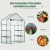 Outsunny Foliengewächshaus begehbares Gartenhaus mit 6 Produktbild-Vorschau 7
