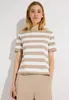 MORE & MORE Boxy Shirt with Stri 2214 powder beig 42 Produktbild-Vorschau 3