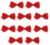 10er Set DonDon Herren Fliege 12 x 6 cm gebunden und Produktbild-Vorschau 1