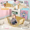 AIYAPLAY 2 in 1 Klettergerüst Set, Kletterbogen aus Holz Produktbild-Vorschau 4