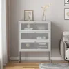 Büroschrank 'Sund' mit 3 Schubladen 105x80x40 cm Grau Produktbild-Vorschau 2