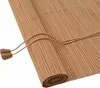 vidaXL Roleta se závěsy hnědá 140 x 160 cm bambusová Náhled obrázku produktu 1