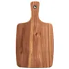 A wooden cutting board with a handle is shown against a white background. Anteprima dell’immagine prodotto