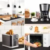 A collage of four images showing kitchen appliances and a kitchen counter. Produktbild-Vorschau