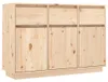 vidaXL Sideboard 111x36x75 cm Massivholz Kiefer Produktbild-Vorschau 2