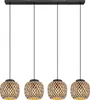 Globo Lighting|Hängeleuchte Metall schwarz matt, 4x E27 LED Produktbild-Vorschau 3
