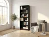 Bibliothèque Hobby 198 cm-5 étagères-noir Voir les images du produit 3