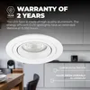 Ledvion LED Einbaustrahler Rund Weiss 3W dimmbar Warmweiss Produktbild-Vorschau 8