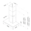 NOVY Flat'line 7602, 635 m³/h, Geleitet, A, A, D, 55 dB Produktbild-Vorschau 2