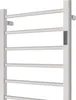 A white electric towel warmer with multiple bars and a digital control panel on the side. Produktbild-Vorschau