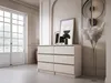 Commode, 6 tiroirs, cachemire, 120 x 78 x 39 cm Voir les images du produit 4