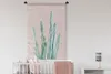 MuchoWow® Wandteppich Wandbehang Kaktus - Sukkulente - Rosa Produktbild-Vorschau 2