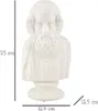 Mauro Ferretti Skulptur Sage 12,9x12,5x25 cm weiß Produktbild-Vorschau 7