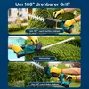 Akku Heckenschere, 21" Klingen Heckenschere mit 2 × 4000mAh Produktbild-Vorschau 2