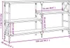 vidaXL Stolik konsola dąb wędzony 150x29x76,5 cm materiał Podgląd zdjęcia produktu 8