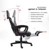 Gaming Stuhl im modernen Racing-Design mit einklappbarer Produktbild-Vorschau 5
